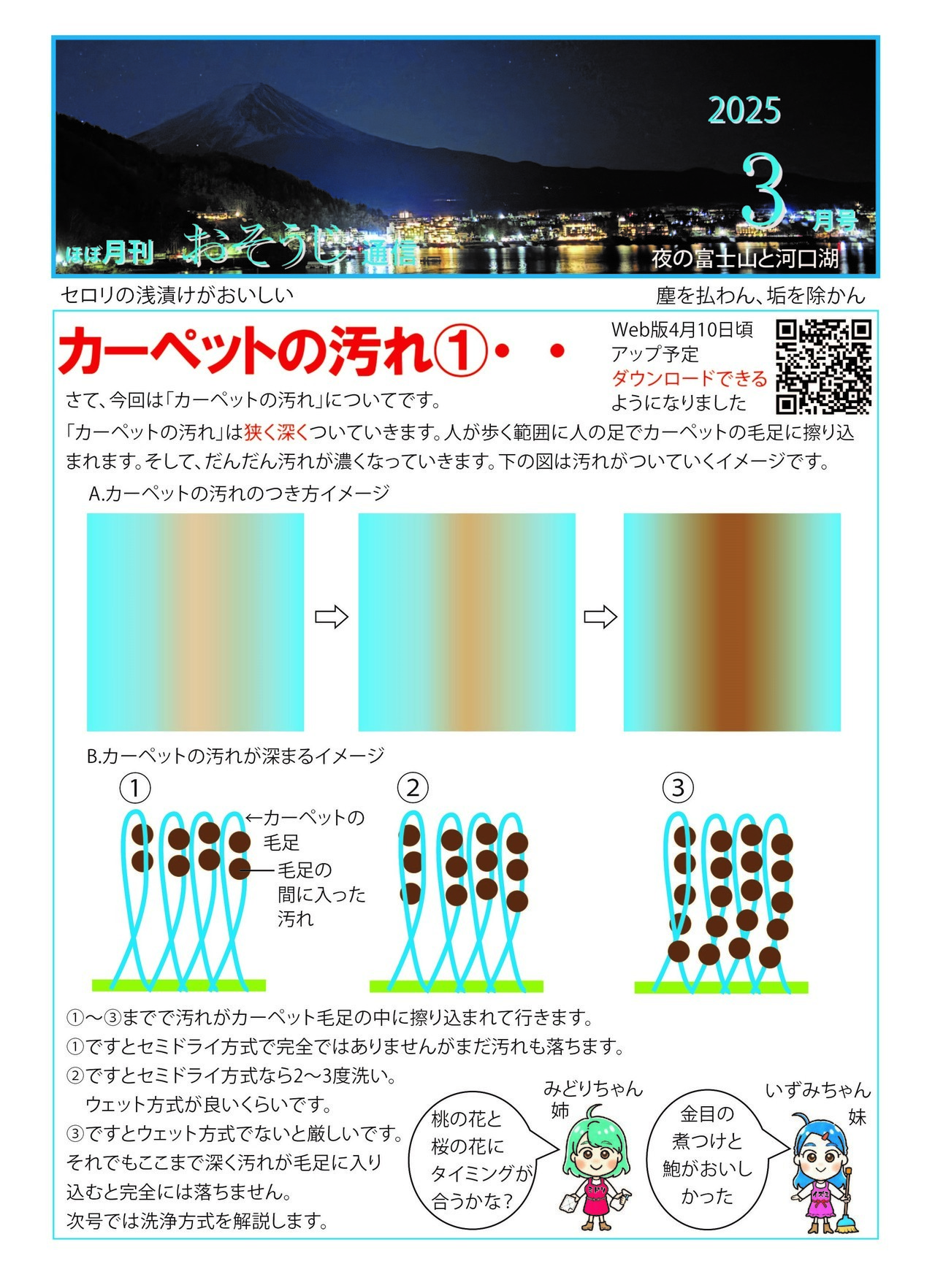 カーペットの汚れ